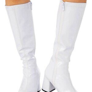 Rubies Women's Costume Gogo Boots, White